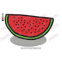 Incision Watermelon Fruit Embroidery Design